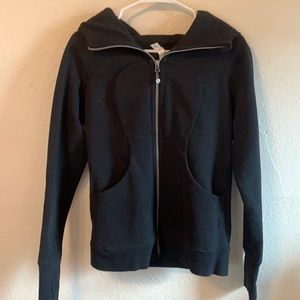 Lululemon Black Scuba Hoodie, Size 8
